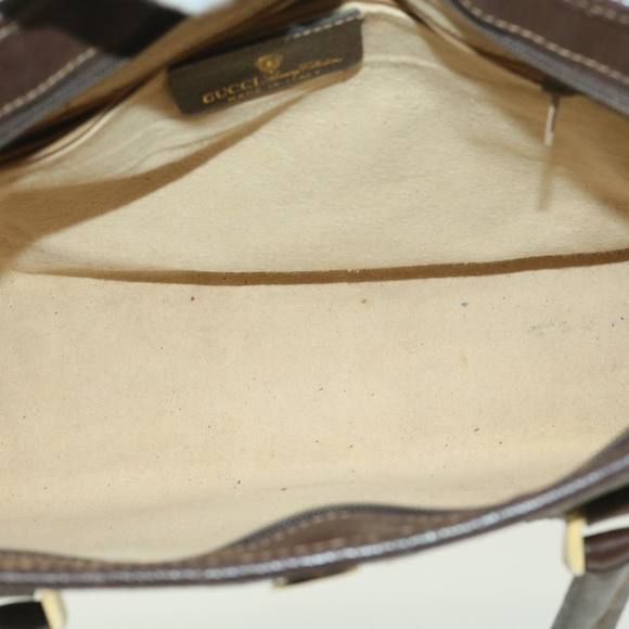 GUCCI GG Canvas Web Sherry Line Hand Bag Beige Red Green 010.378.. Auth am4053 - Picture 9 of 16